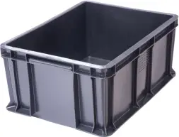 Ящик пластиковый сплошной, 400×300×180 мм, 16.6 л, белый [702.03.02 М]