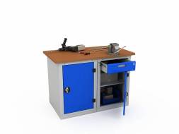 Верстак ДВК с 2 тумбами WOKER PRO 2102.1200