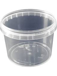 Ведро-банка пластиковая круглая с крышкой, 0.55 л [4031]