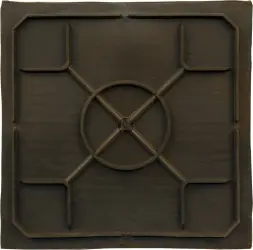 Ящик пластиковый сплошной, 420x420x292 мм, 51.51 л, черный [309]