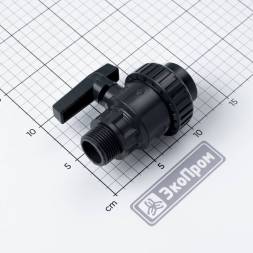 Кран шаровый G1 пластик Astore ВР-НР