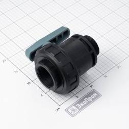 Кран шаровый G2 пластик ВР-НР