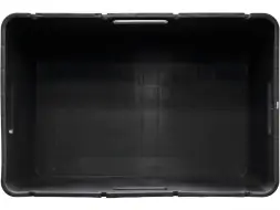 Ящик пластиковый сплошной, 600x400x340 мм, 60 л, черный [4-6434-1]