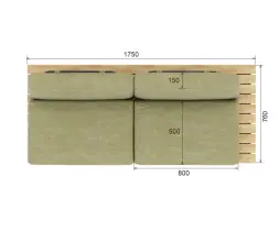 Диван «Татами» удлинённый