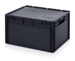 Евроконтейнер пластиковый ESD ED 86/42 HG, 80x60x44 см