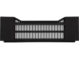 Ящик пластиковый перфорированный, 600x400x135 мм, 32,4 л, черный [119]