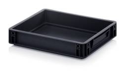 Евроконтейнер пластиковый ESD EG 43/75 HG, 40x30x7,5 см