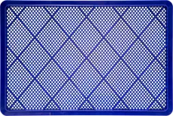 Ящик пластиковый перфорированный, 600x400x180 мм, 35 л, синий [706.01.01 м]