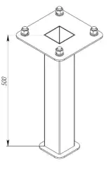Закладная деталь для спортивного оборудования «Фристайл» 1,0 м (Б)