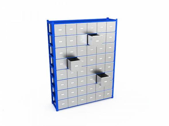 Система хранения с выдвижными ящиками ДВК BOXES M 2000.1500.400.B48