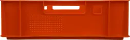 Ящик пластиковый сплошной Е1 (евроформат), 600x400x120 мм, 25 л, красный [205]