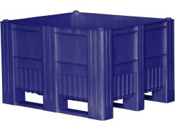 Крупногабаритный сплошной пластиковый контейнер на полозьях Big Box, 1200х1000х740 мм, синий [12001000740-00] 