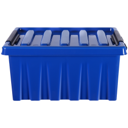 Контейнер с крышкой и клипсами Rox Box Original, 16 л, 415x300x190 мм, синий [016-00.06]