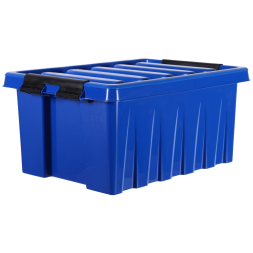 Контейнер с крышкой и клипсами Rox Box Original, 16 л, 415x300x190 мм, синий [016-00.06]